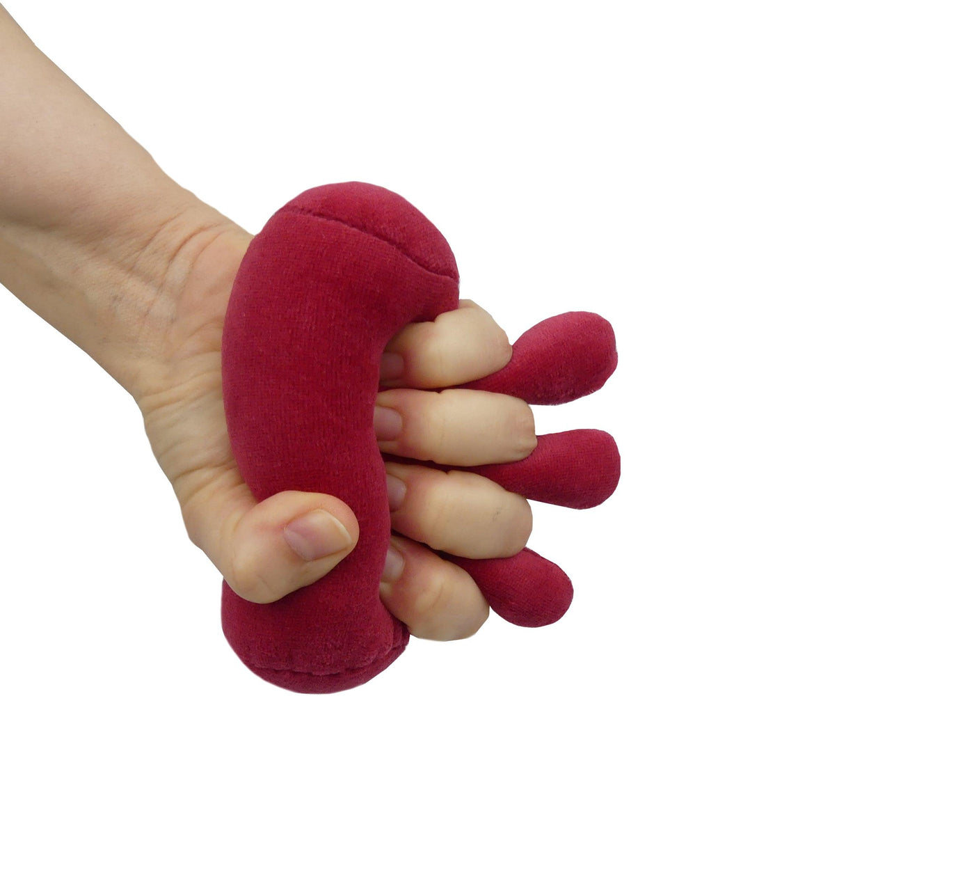 Medoris M083 palm protector with finger separator worn on a contracted hand